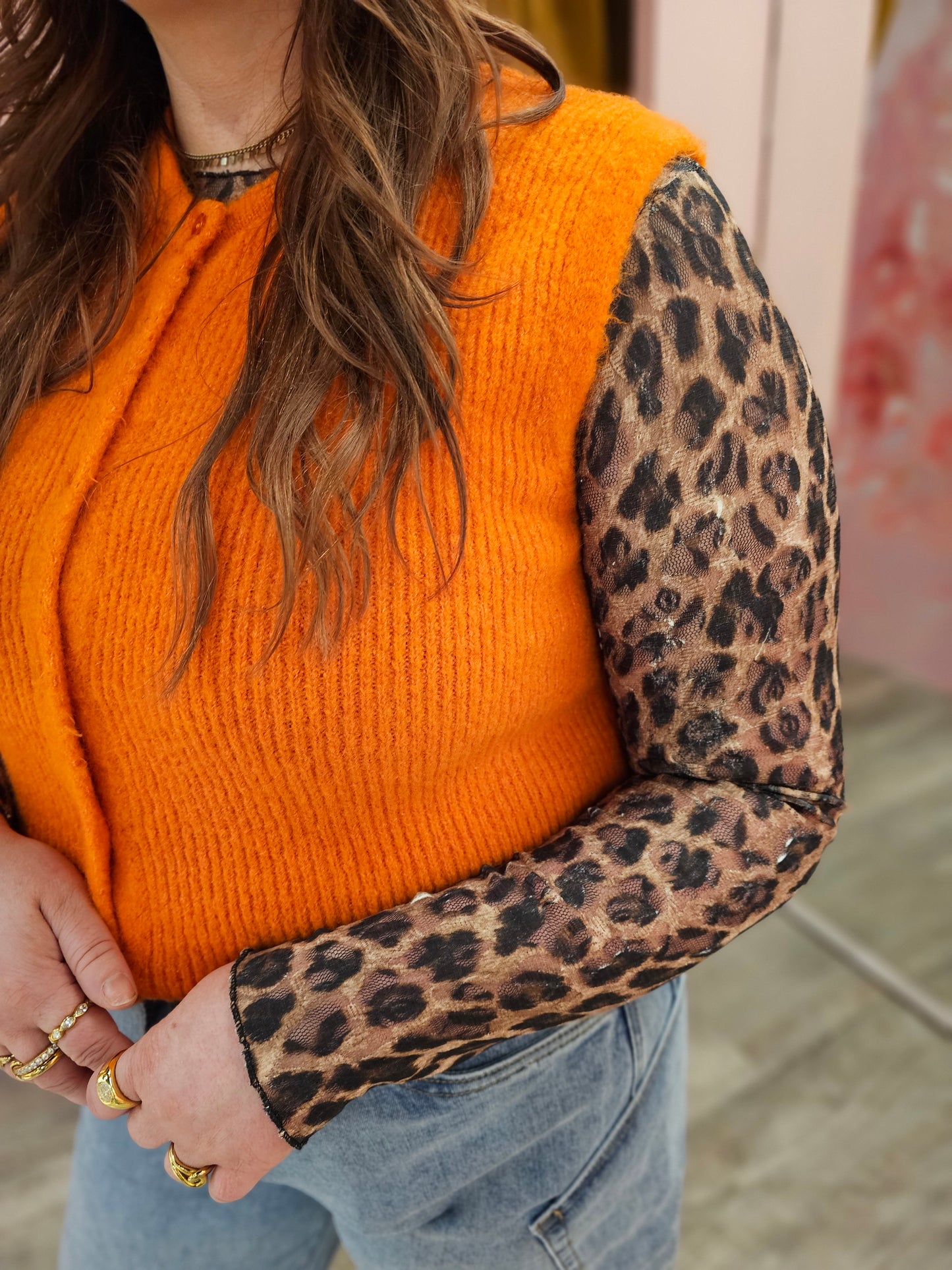 Spencer knit 50981-2 Oranje
