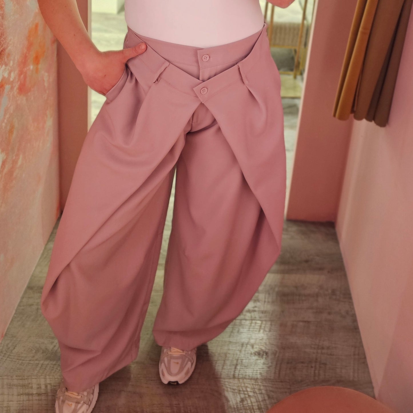 Balloon pantalon 9854 Roze