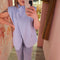 Gilet overslag 26166 Blauw