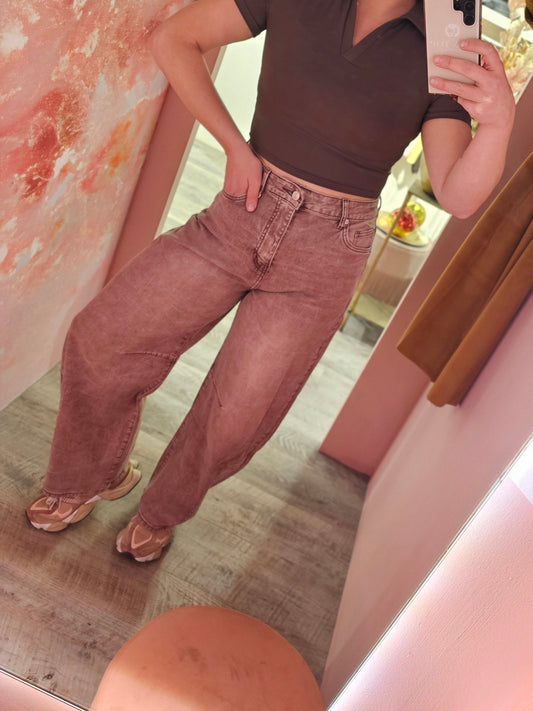 Jewelly balloon jeans 9102 Roest