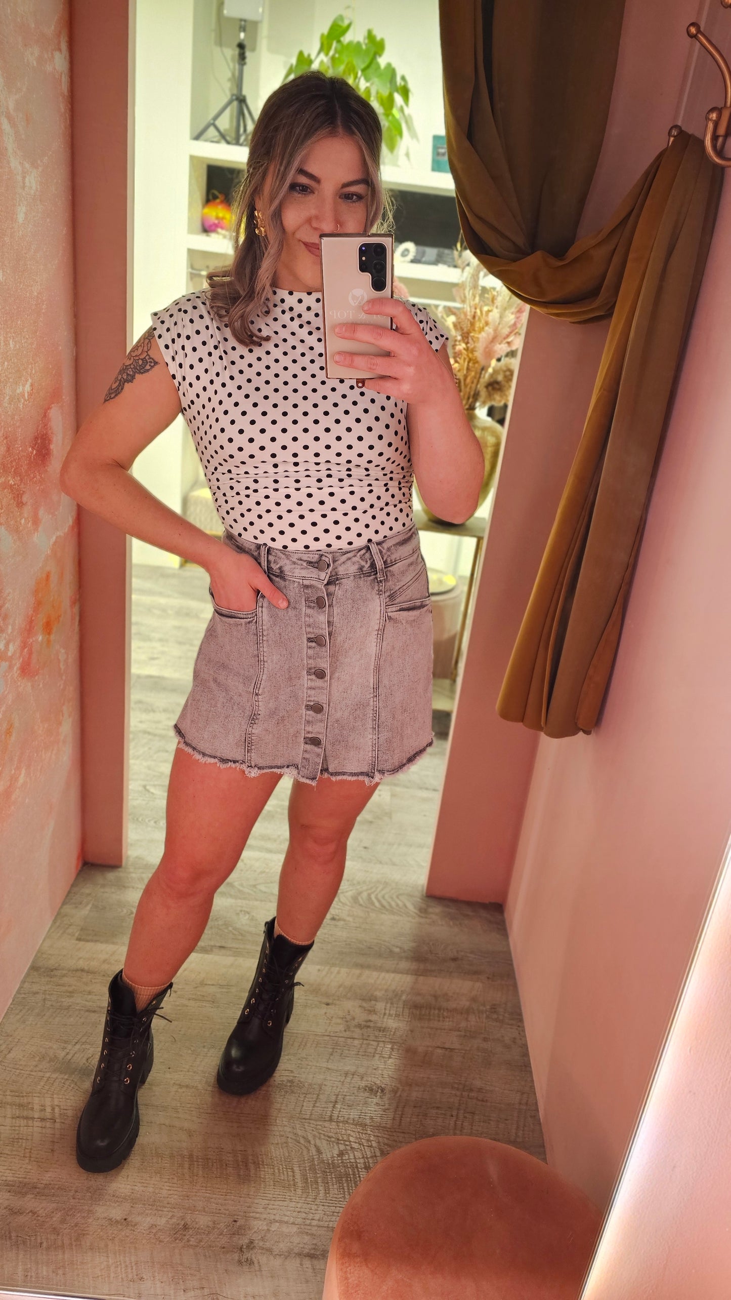 Top polkadots 61969 Wit