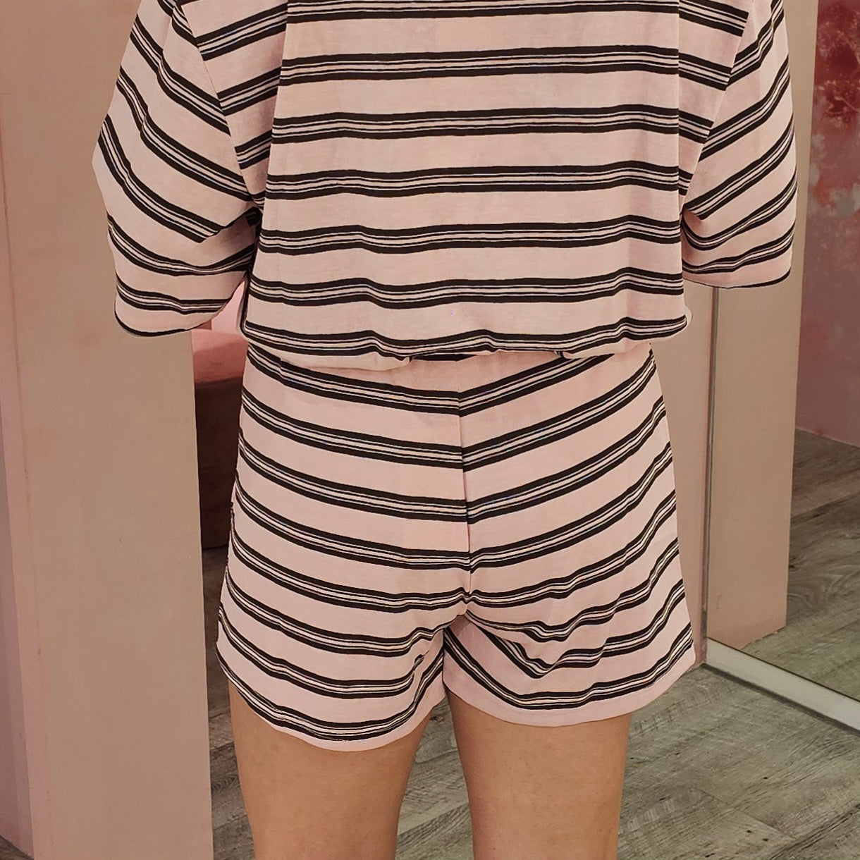 Short strepen 23617 Roze