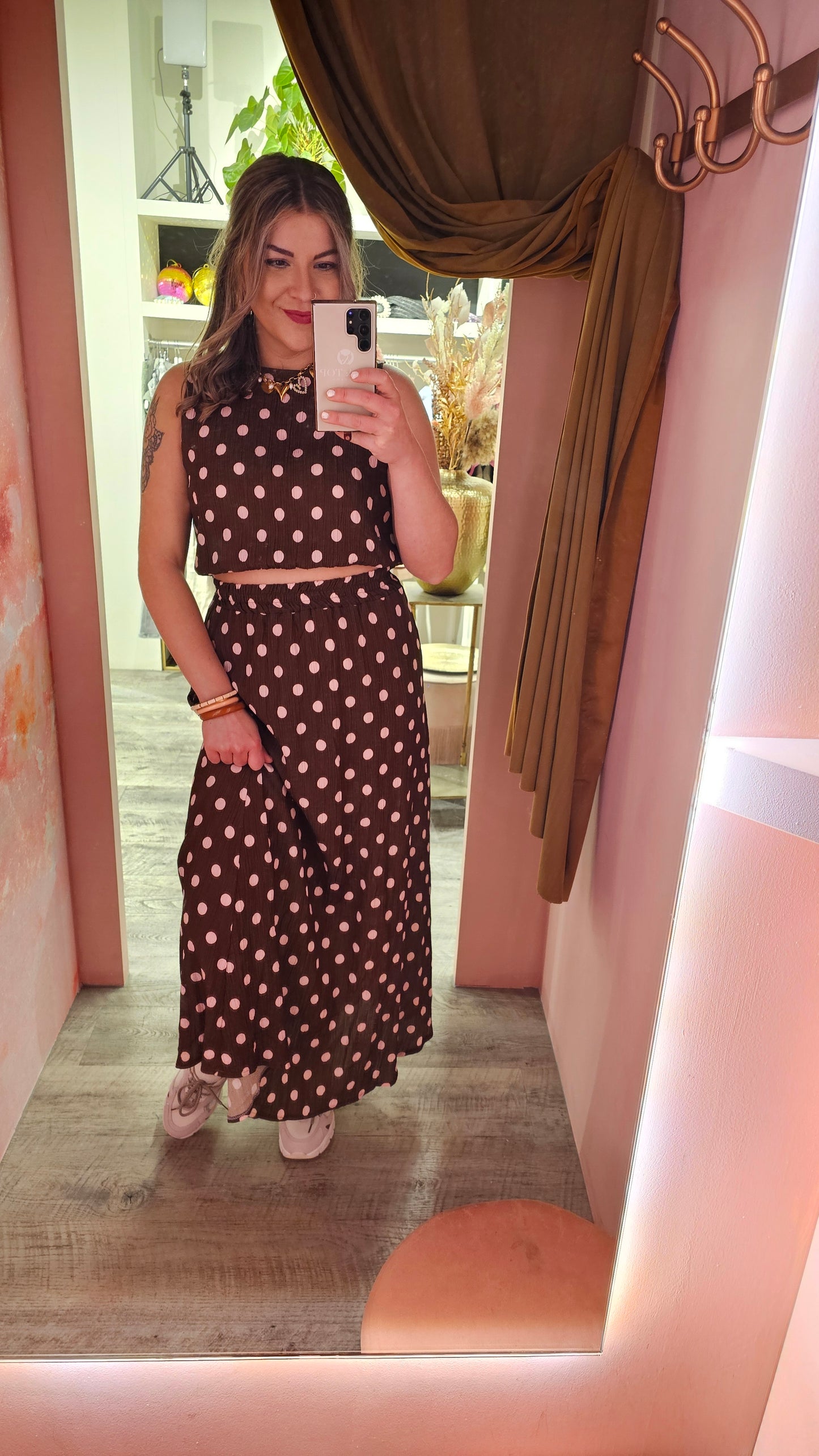 Top polkadot lurex 11496 Bruin