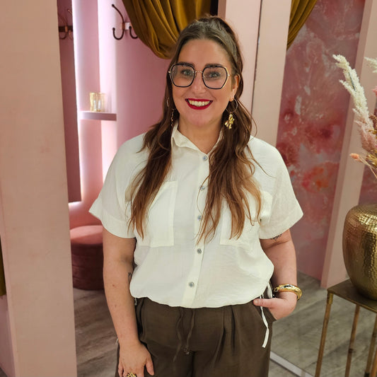 Opstrikblouse 68582 Ecru