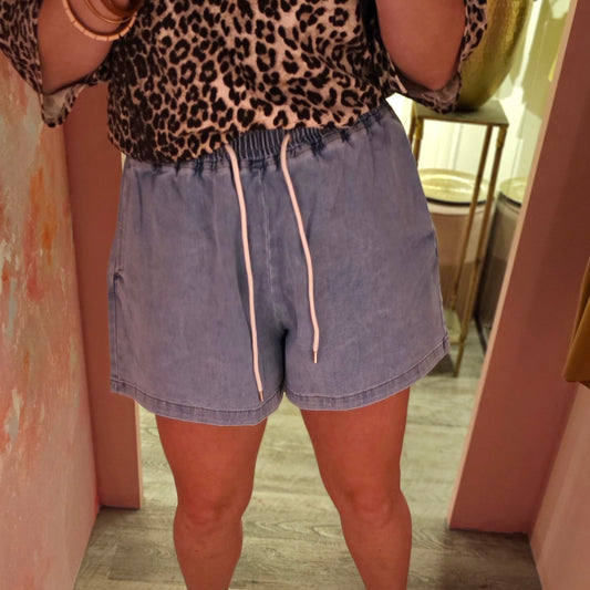Easy-fit short  959 Blauw