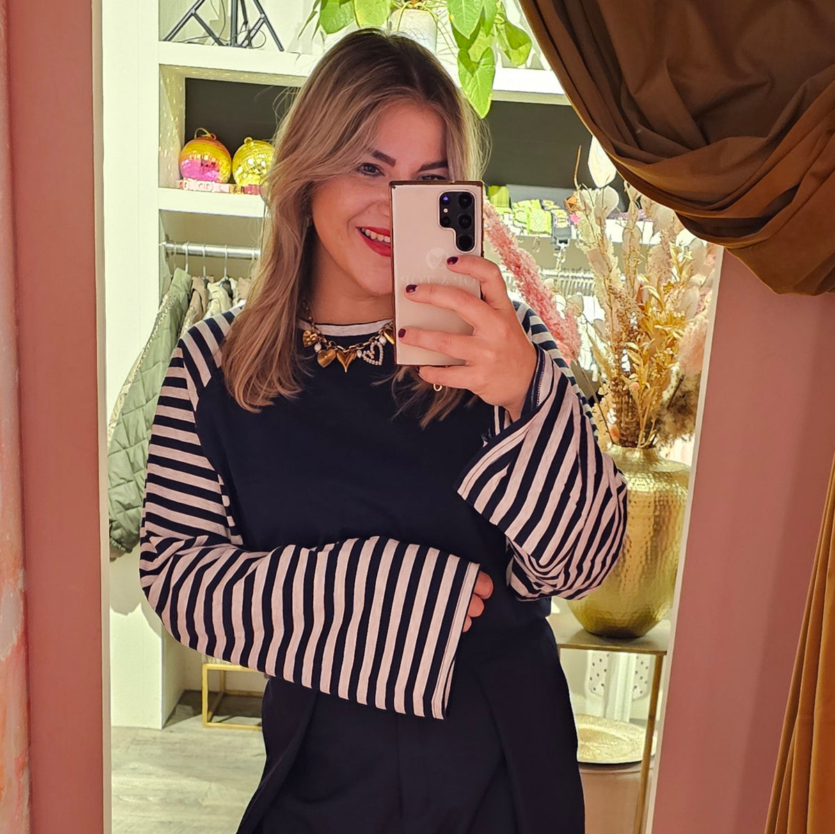 Longsleeve stripes mouw 3410 Blauw