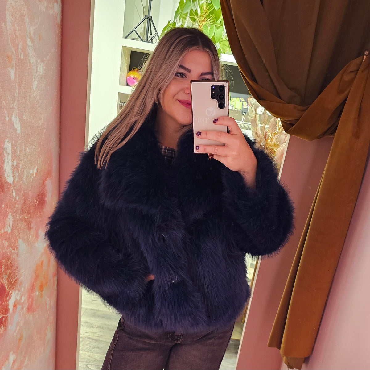 Fluffy jas 2506 Blauw