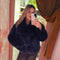 Fluffy jas 2506 Blauw