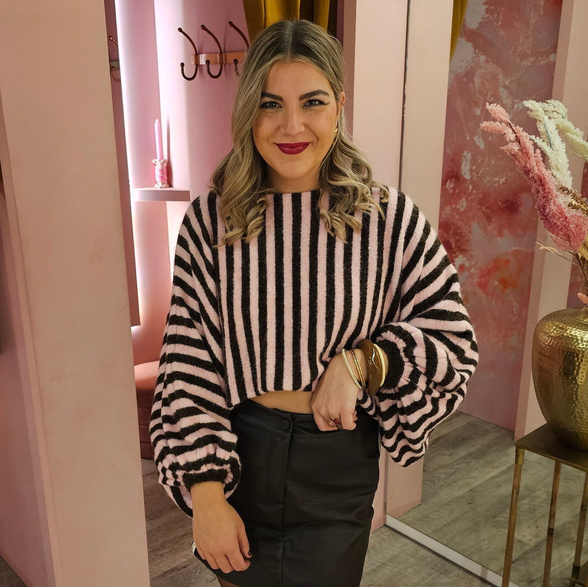 Trui vleermuismouw 26518 Roze