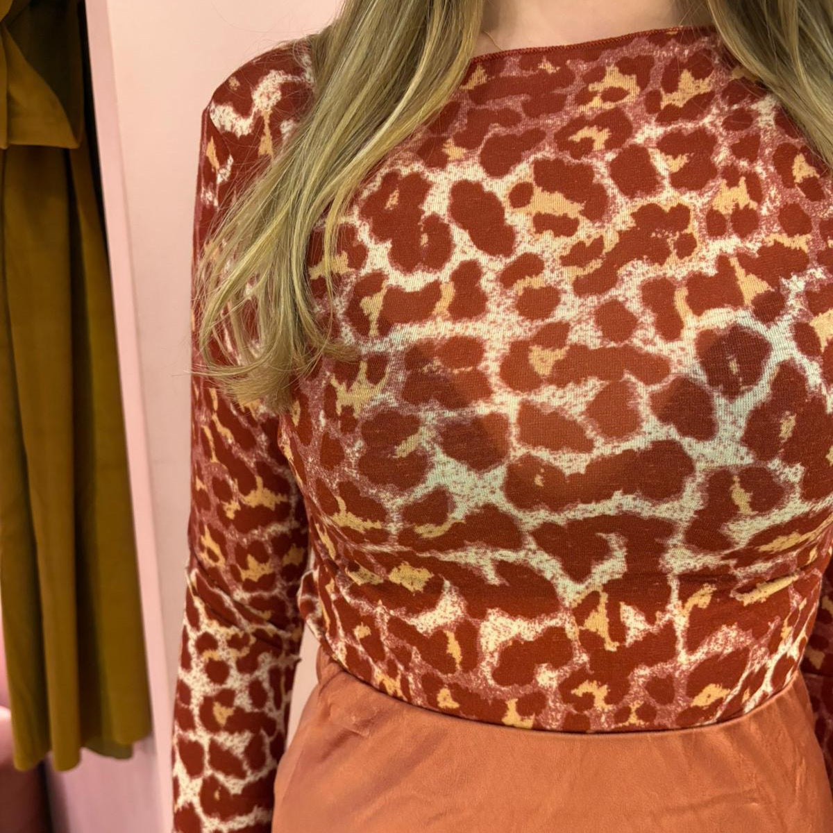Leopard top 23171 Bordeaux