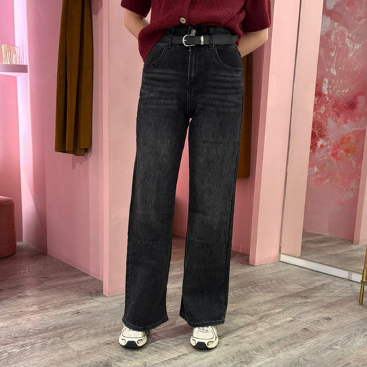 Monday wide leg 3275-2 Zwart