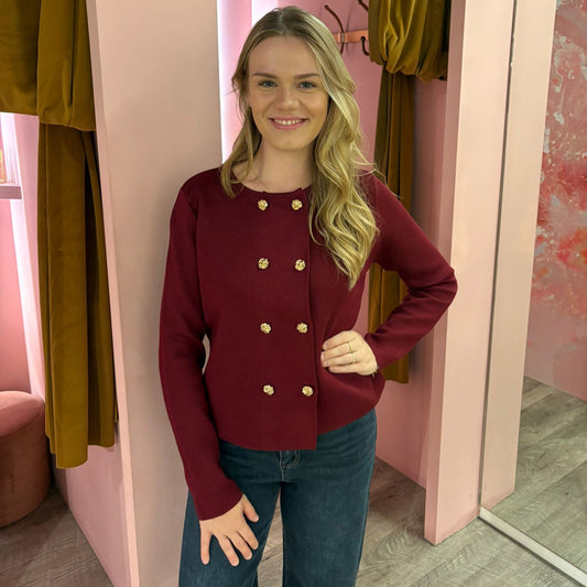 double breast top 620 Bordeaux