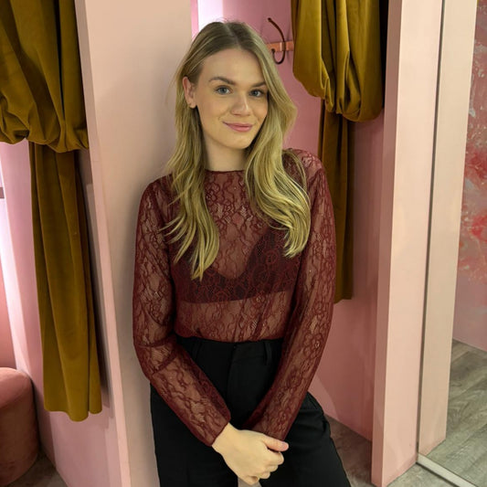 Lace top 5544 Bordeaux
