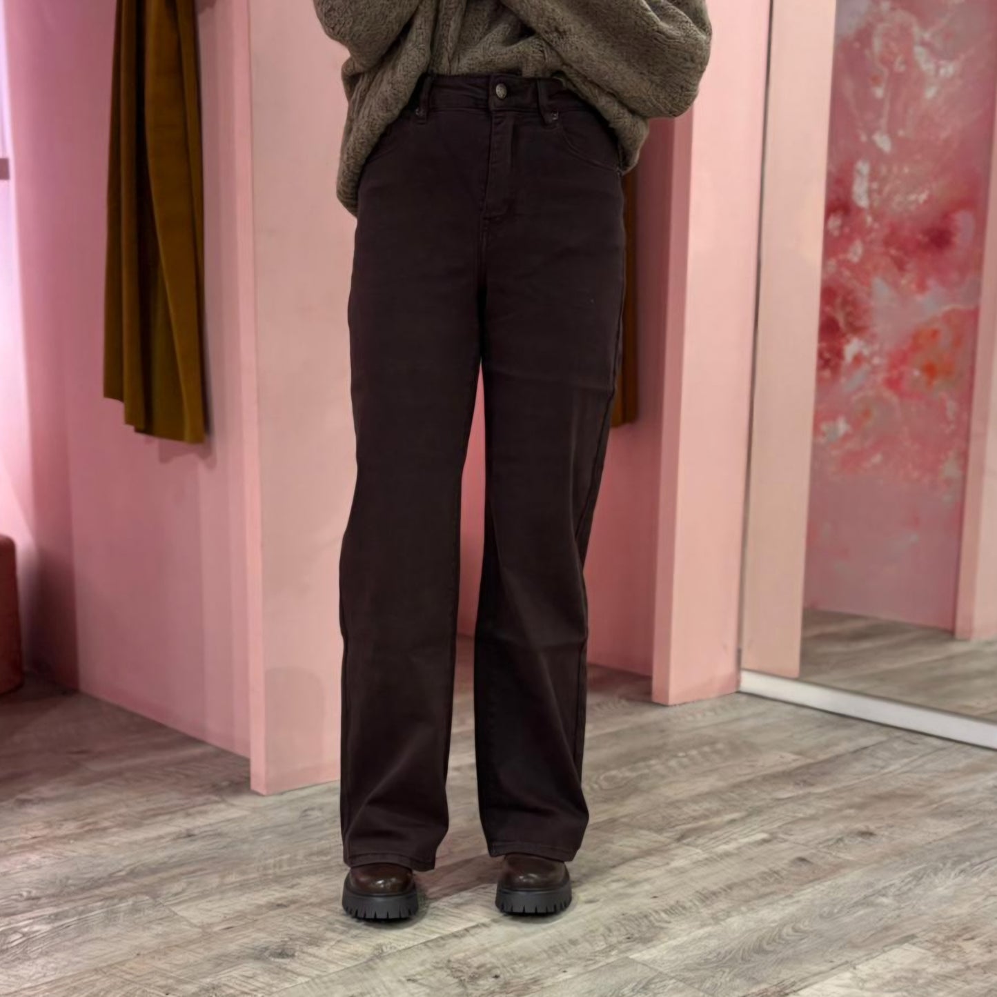 Laulia Wide leg 3378 Bruin