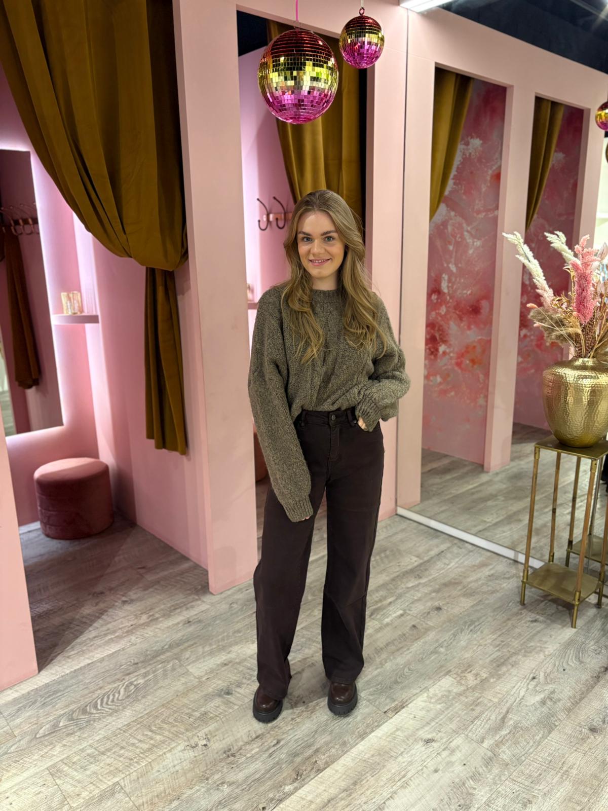 Laulia Wide leg 3378 Bruin