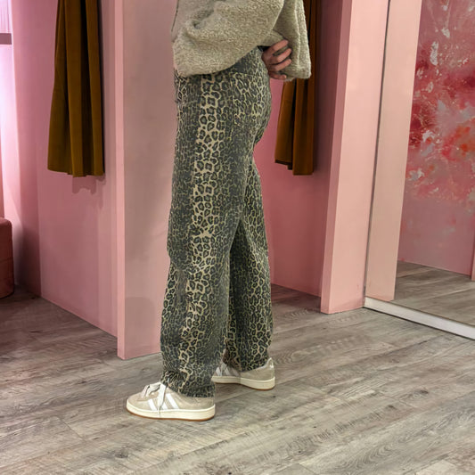 Balloon leopard pants 6065 Multi