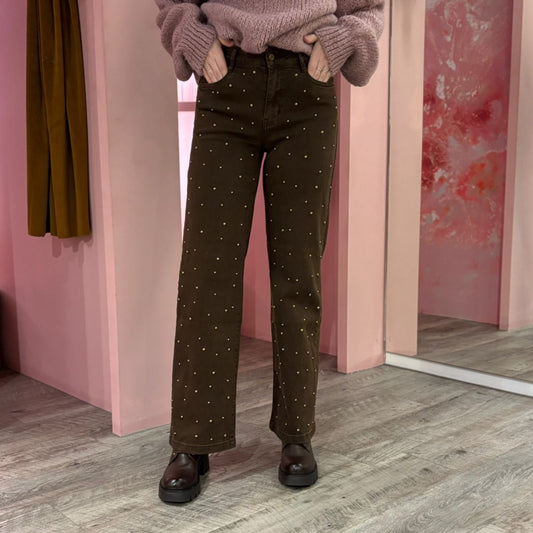 Wide leg studs 7029 Bruin