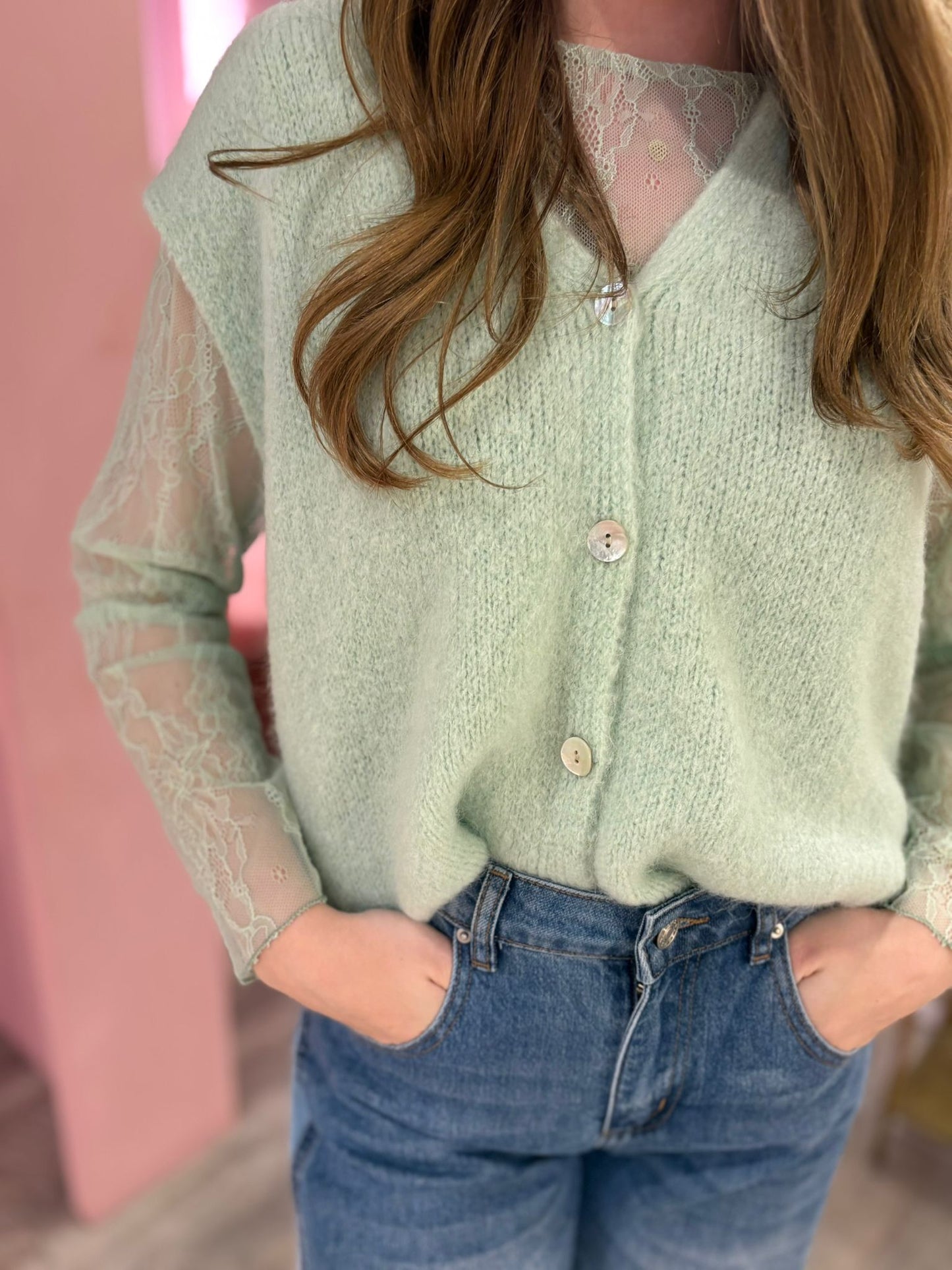 Gilet alpaca 24101 Mint