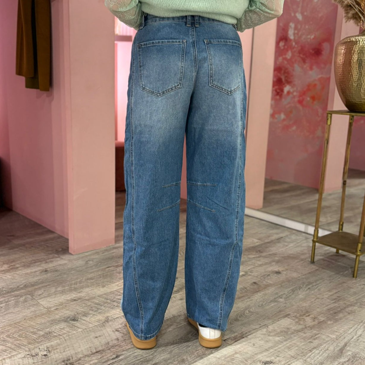 Balloon jeans two toned 1192 Blauw