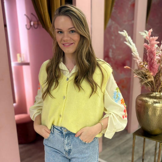 Gilet alpaca 24101 Geel