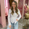 Gestreepte strikblouse 1668 Lila