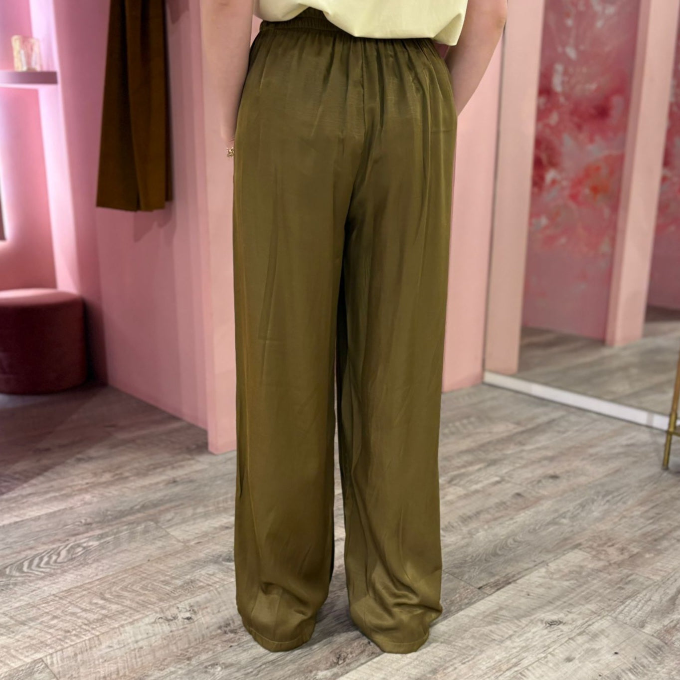 Shiny wide leg 18089 Groen
