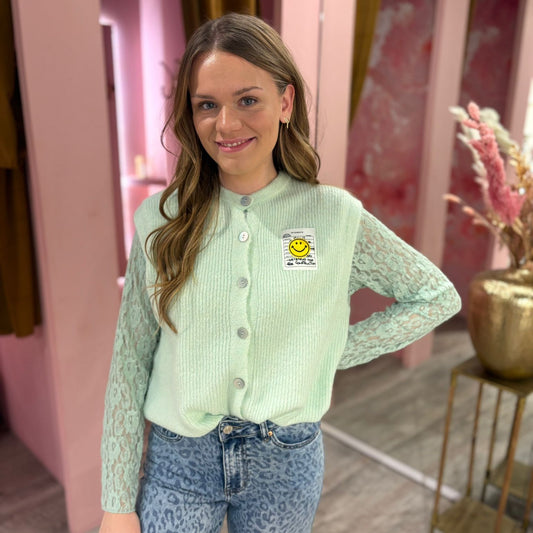 Gilet knit smiley 21919 Mint