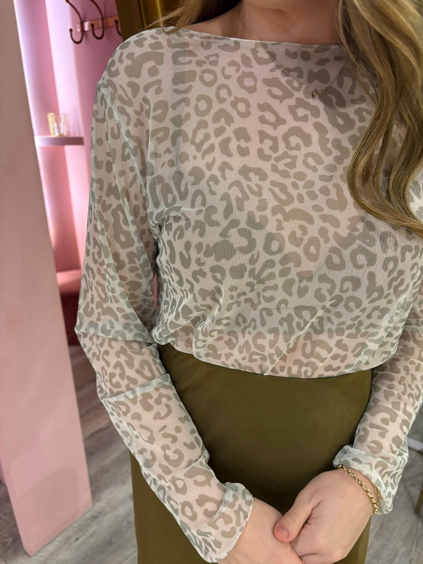 Mesh leopard 59762 Groen